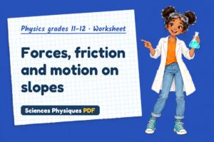 Forces, friction and motion on slopes