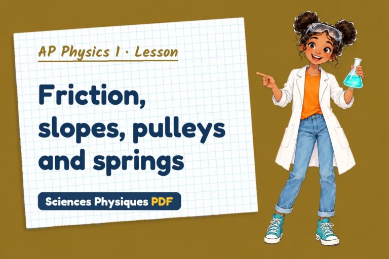 Friction and inclines notes and lesson for AP Physics 1 (free PDF download)