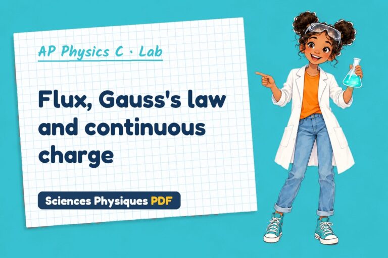 Gauss’s law lab for AP Physics C: practical with sample results (free PDF download)
