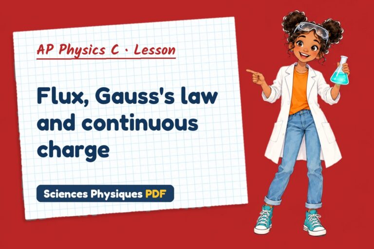 Gauss’s law notes and lesson for AP Physics C (free PDF download)