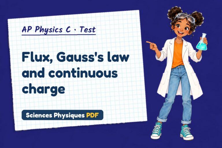 Gauss’s law test with answers for AP Physics C (free PDF download)