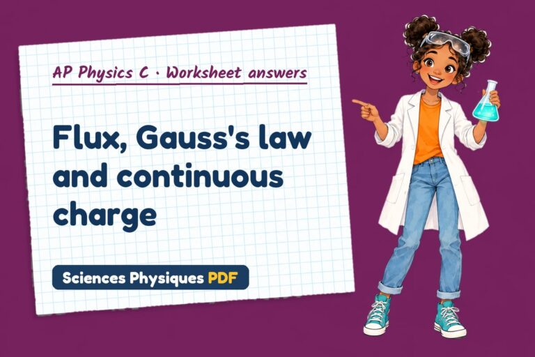 Gauss’s law worksheet answers for AP Physics C (free PDF download)