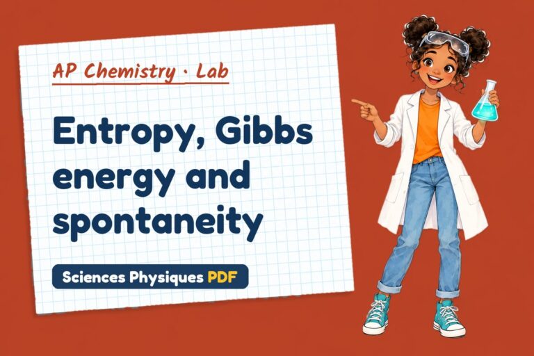 Gibbs free energy lab for AP Chemistry: practical with sample results (free PDF download)