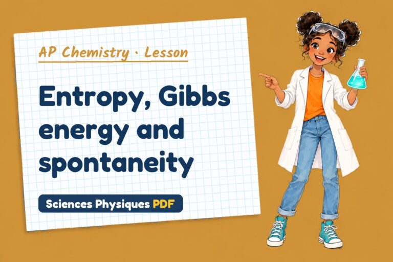 Gibbs free energy notes and lesson for AP Chemistry (free PDF download)