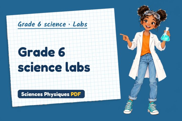 Grade 6 science labs with sample results and answers (free PDF download)