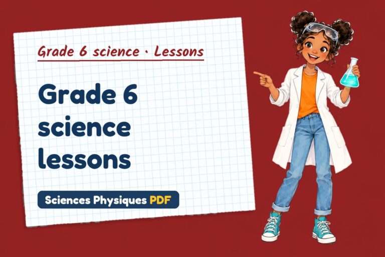 Grade 6 science lessons and notes (free PDF download)