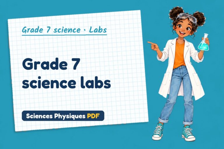 Grade 7 science labs with sample results and answers (free PDF download)