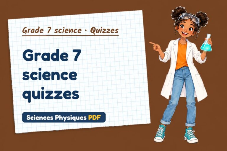 Grade 7 science quizzes online
