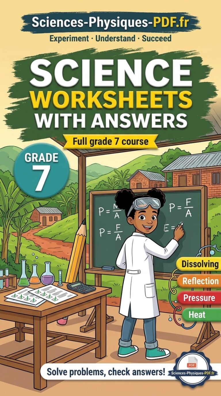 Grade 7 science worksheets with answers