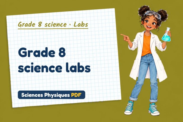 Grade 8 science labs with sample results and answers (free PDF download)