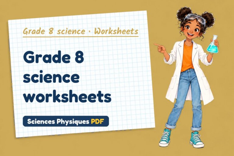 Grade 8 science worksheets with answers (free PDF download)