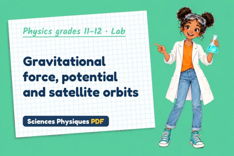 Gravitational field lab for A Level physics: practical with sample results (free PDF download)