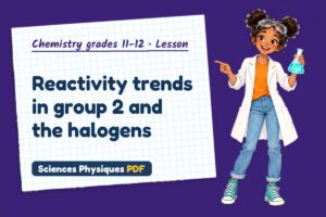 Reactivity trends in group 2 and the halogens