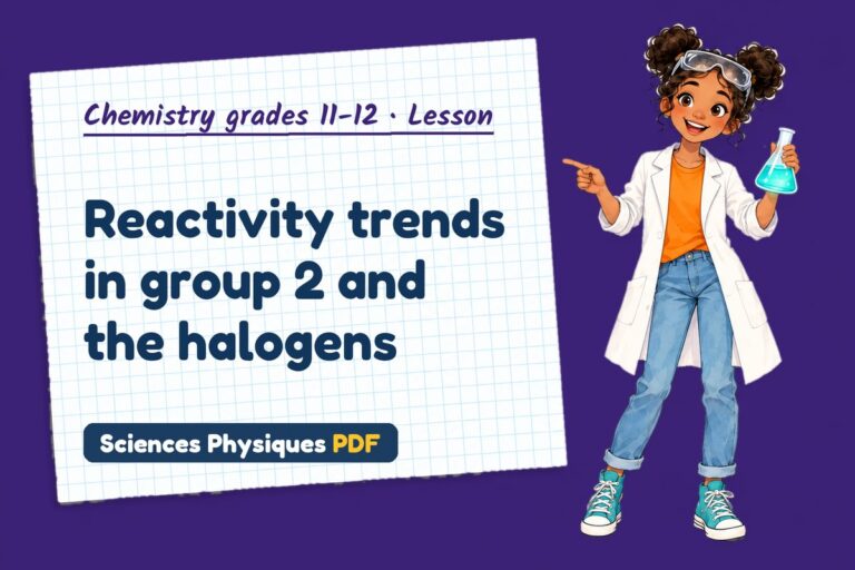 Group 2 and halogens notes and lesson for A Level chemistry (free PDF download)