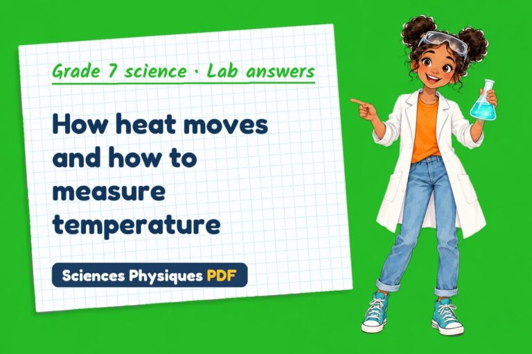 Heat and temperature lab answers for grade 7 science (free PDF download)