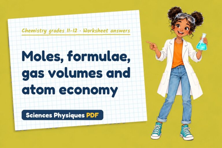 Ideal gas equation worksheet answers for A Level chemistry (free PDF download)