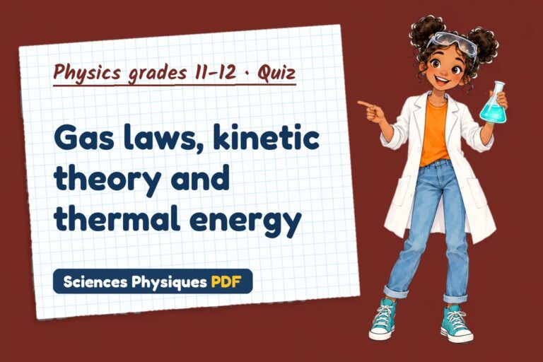 Ideal gas equation quiz for A Level physics: 10 questions with answers