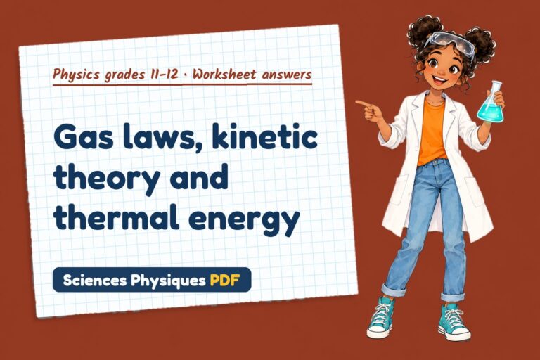 Ideal gas equation worksheet answers for A Level physics (free PDF download)