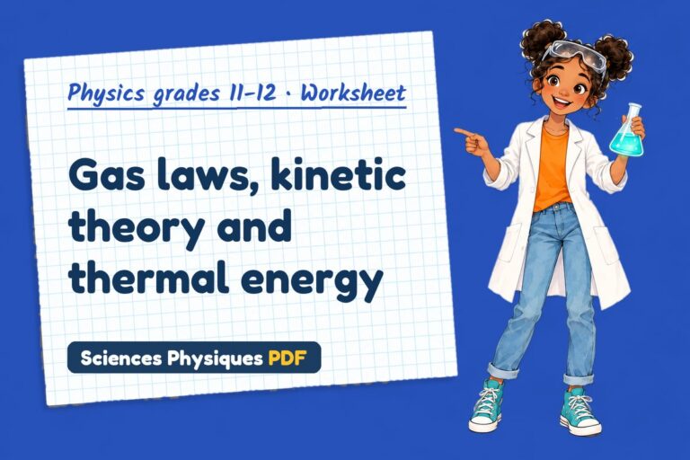 Ideal gas equation worksheet with answers for A Level physics (free PDF download)