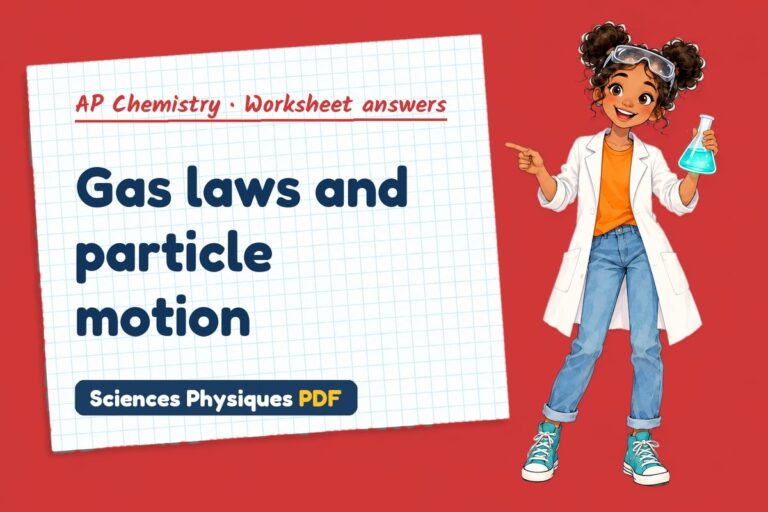 Ideal gas law worksheet answers for AP Chemistry (free PDF download)