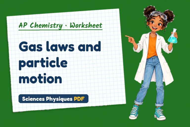 Ideal gas law worksheet with answers for AP Chemistry (free PDF download)