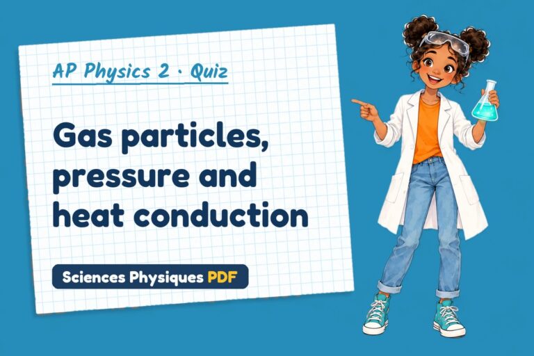Ideal gas law quiz for AP Physics 2: 10 questions with answers