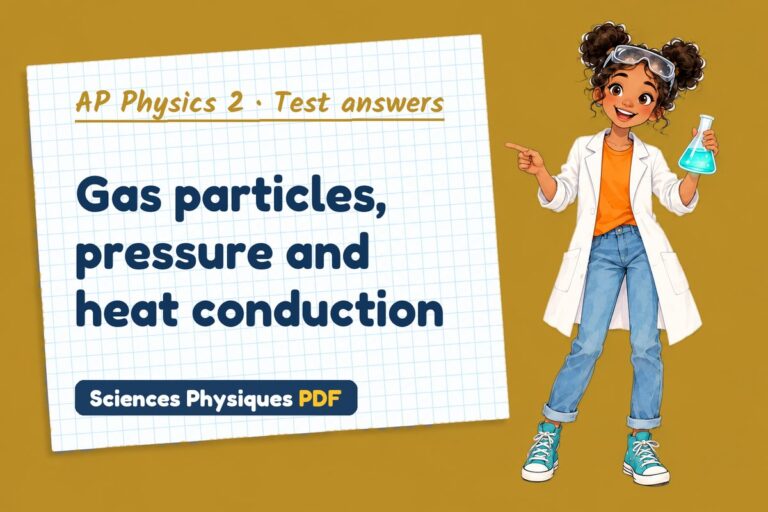Ideal gas law test answers and mark scheme for AP Physics 2 (free PDF download)