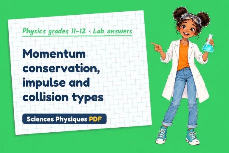 Impulse momentum lab answers for A Level physics (free PDF download)