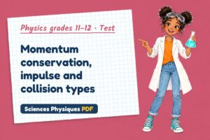 Momentum conservation, impulse and collision types