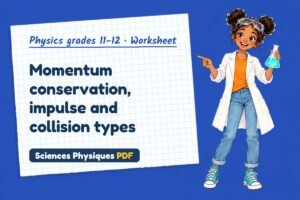 Momentum conservation, impulse and collision types