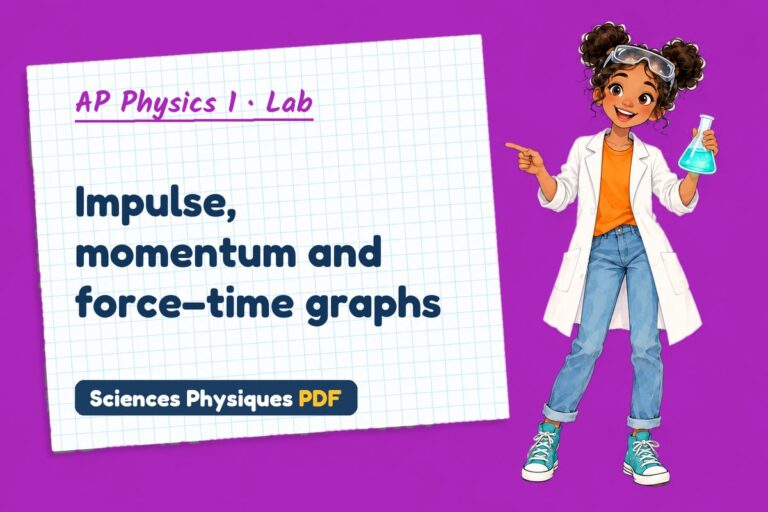 Impulse momentum theorem lab for AP Physics 1: practical with sample results (free PDF download)