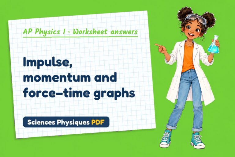 Impulse momentum theorem worksheet answers for AP Physics 1 (free PDF download)