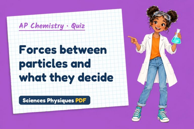 Intermolecular forces quiz for AP Chemistry: 10 questions with answers