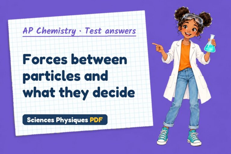 Intermolecular forces test answers and mark scheme for AP Chemistry (free PDF download)