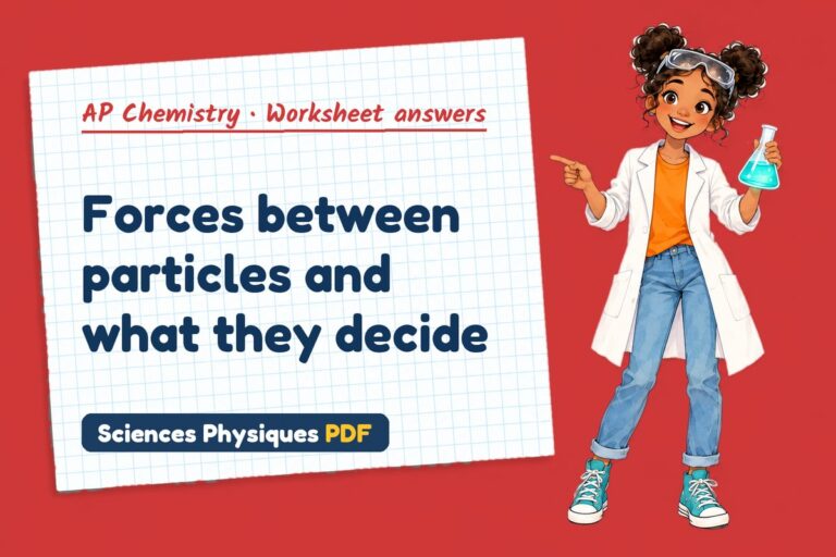 Intermolecular forces worksheet answers for AP Chemistry (free PDF download)