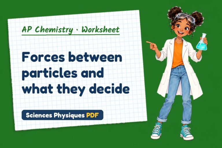 Intermolecular forces worksheet with answers for AP Chemistry (free PDF download)