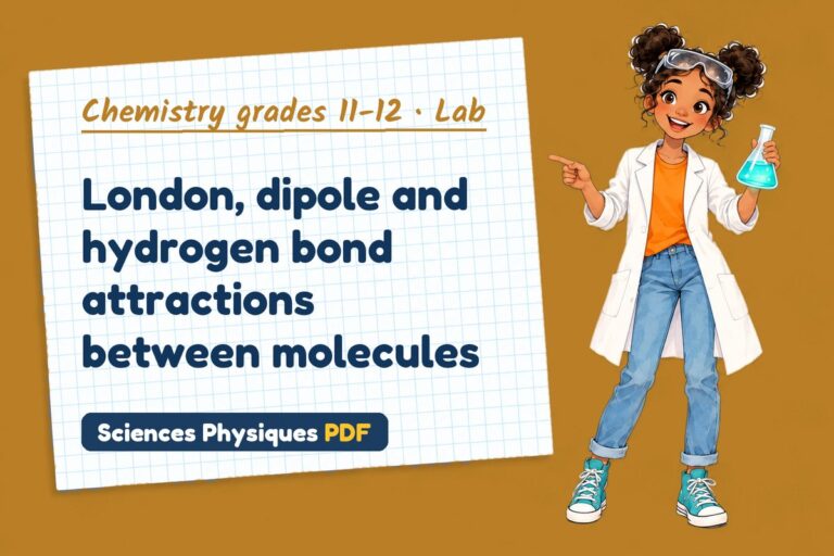Intermolecular forces lab for A Level chemistry: practical with sample results (free PDF download)