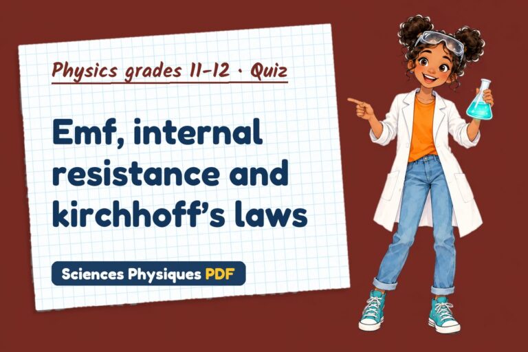 Internal resistance quiz for A Level physics: 10 questions with answers