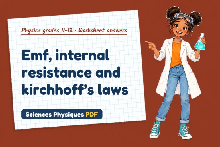 Internal resistance worksheet answers for A Level physics (free PDF download)