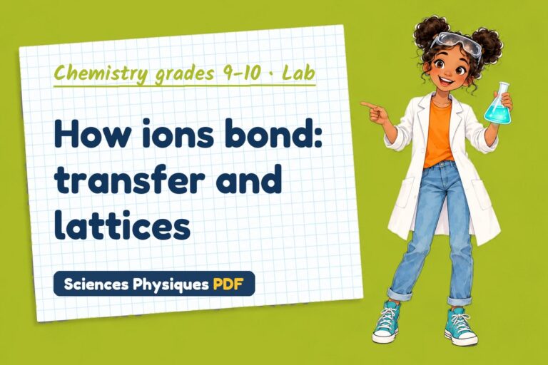 Ionic bonding lab for GCSE chemistry: practical with sample results (free PDF download)