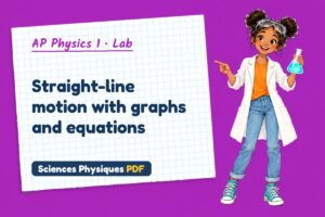 Straight-line motion with graphs and equations