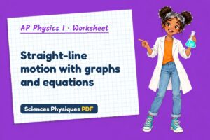 Straight-line motion with graphs and equations