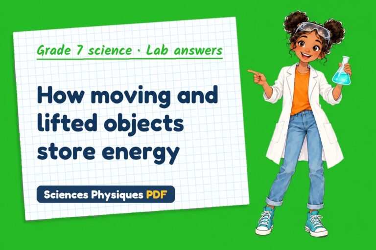Kinetic energy lab answers for grade 7 science (free PDF download)