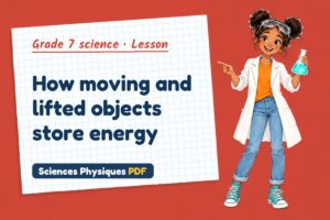 How moving and lifted objects store energy