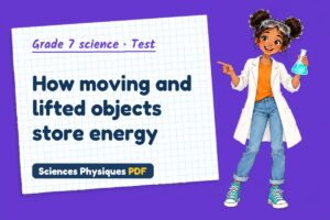 How moving and lifted objects store energy