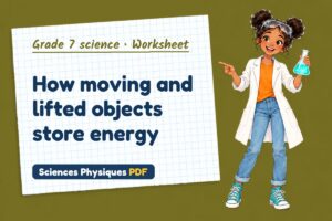 How moving and lifted objects store energy