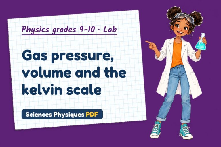 Kinetic theory of gases lab for GCSE physics: practical with sample results (free PDF download)