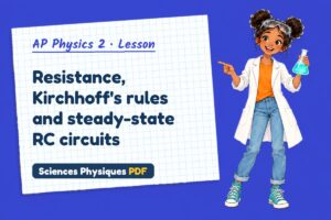 Resistance, Kirchhoff's rules and steady-state RC circuits
