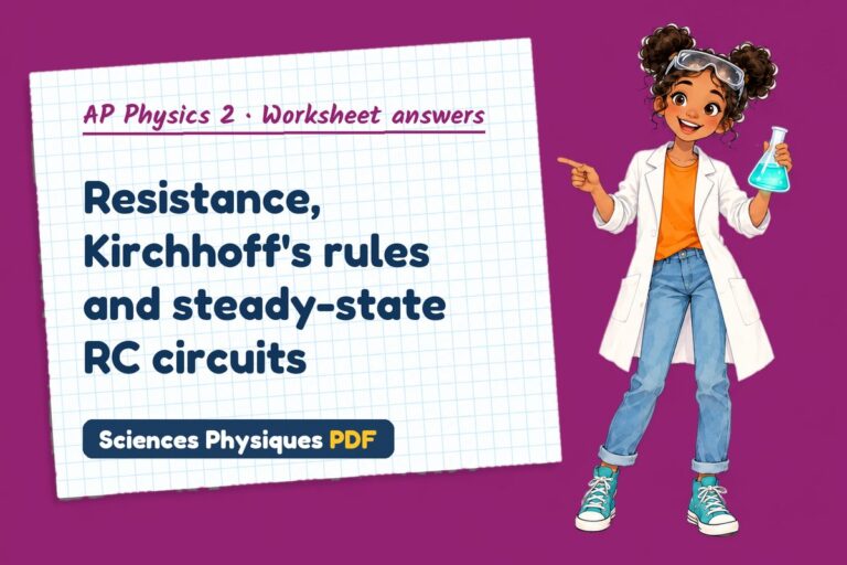 Kirchhoff’s rules worksheet answers for AP Physics 2 (free PDF download)