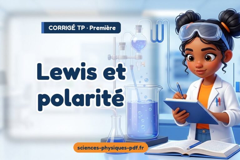 Lewis et polarité : corrigé du TP de sciences physiques première – PDF gratuit à télécharger et imprimer